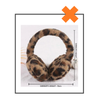 Oorwarmers panterprint